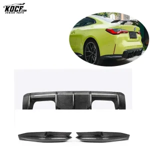 2020  G80 M3 G82 M4 OEM Factory style Carbon Fiber Rear Bumper Diffuser Lip with Flap Splitter For BMW G80 G82