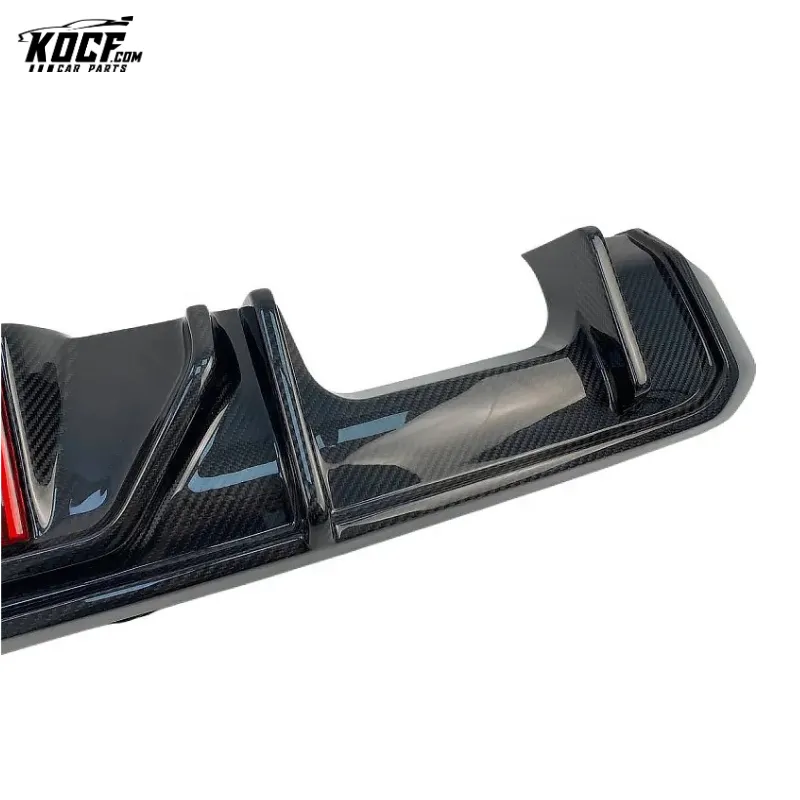 2021  G80 M3 Carbon Fiber Rear Bumper Diffuser Lip With LED Light High Quality Fit For BMW G80 G82 G83 M3 M4