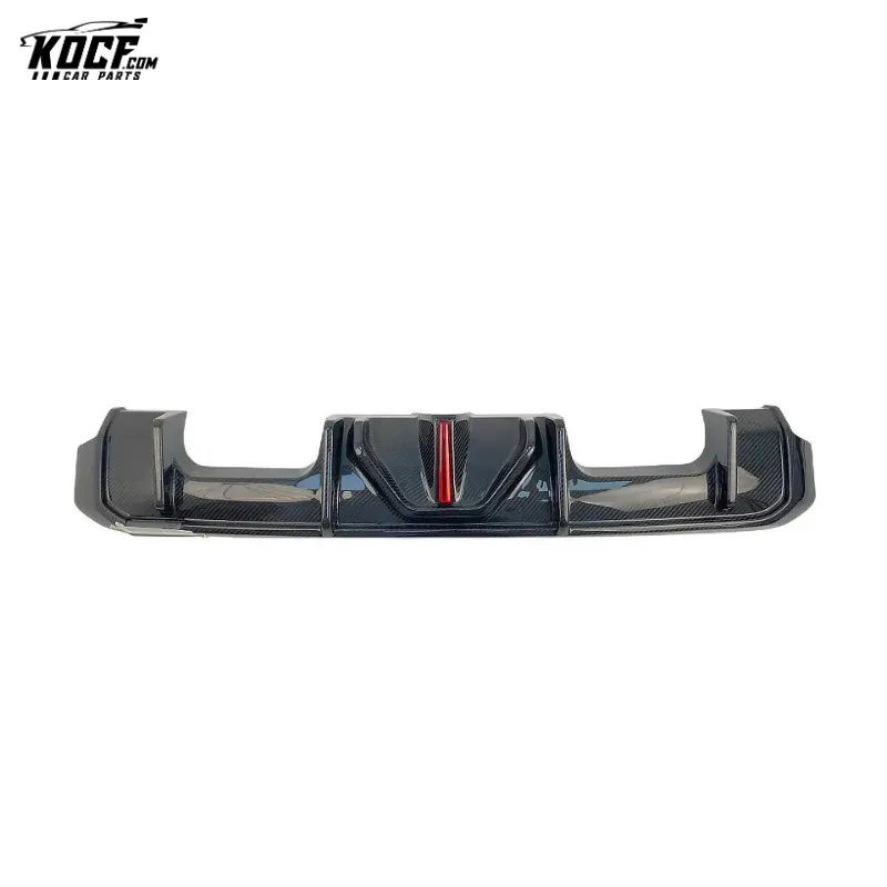 2021  G80 M3 Carbon Fiber Rear Bumper Diffuser Lip With LED Light High Quality Fit For BMW G80 G82 G83 M3 M4