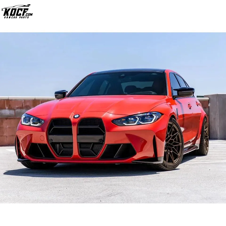 2021  G80 M3 CLS Style Carbon Fiber Front Bumper Grille Nose Trim Bezel For BMW G80 M3 G82 M4