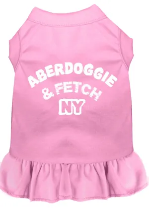 Aberdoggie Ny Screen Print Dress Light Pink Xxxl (20)