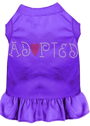 Adopted Rhinestone Dress Purple Med (12)