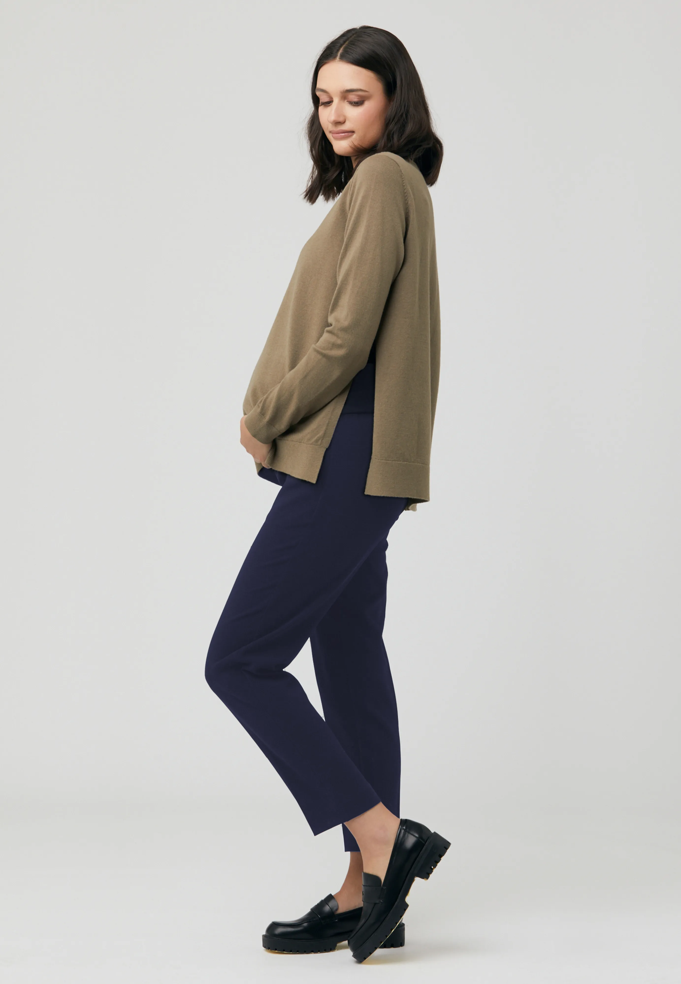 Alexa Classic Crop Maternity Pant