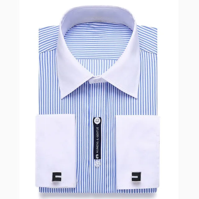 Alimens & Gentle Mens French Cuff Dress Shirt