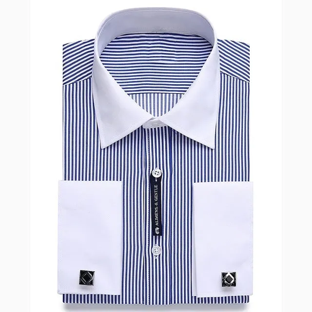 Alimens & Gentle Mens French Cuff Dress Shirt