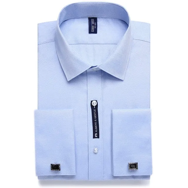 Alimens & Gentle Mens French Cuff Dress Shirt