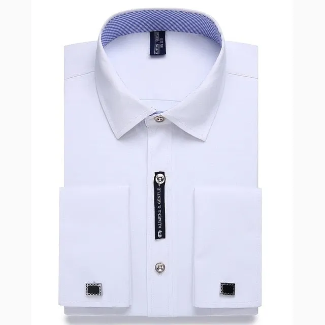 Alimens & Gentle Mens French Cuff Dress Shirt