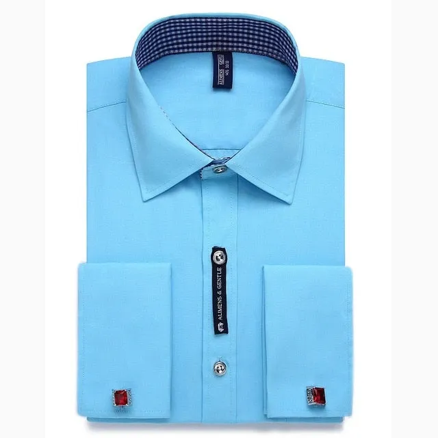 Alimens & Gentle Mens French Cuff Dress Shirt