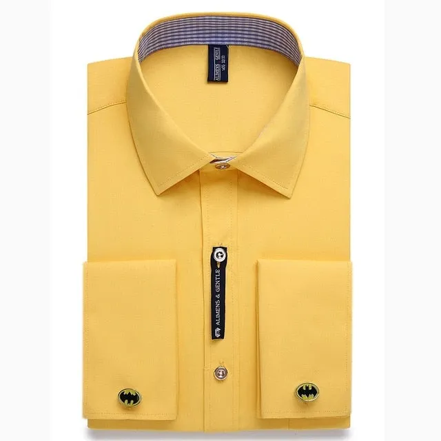 Alimens & Gentle Mens French Cuff Dress Shirt