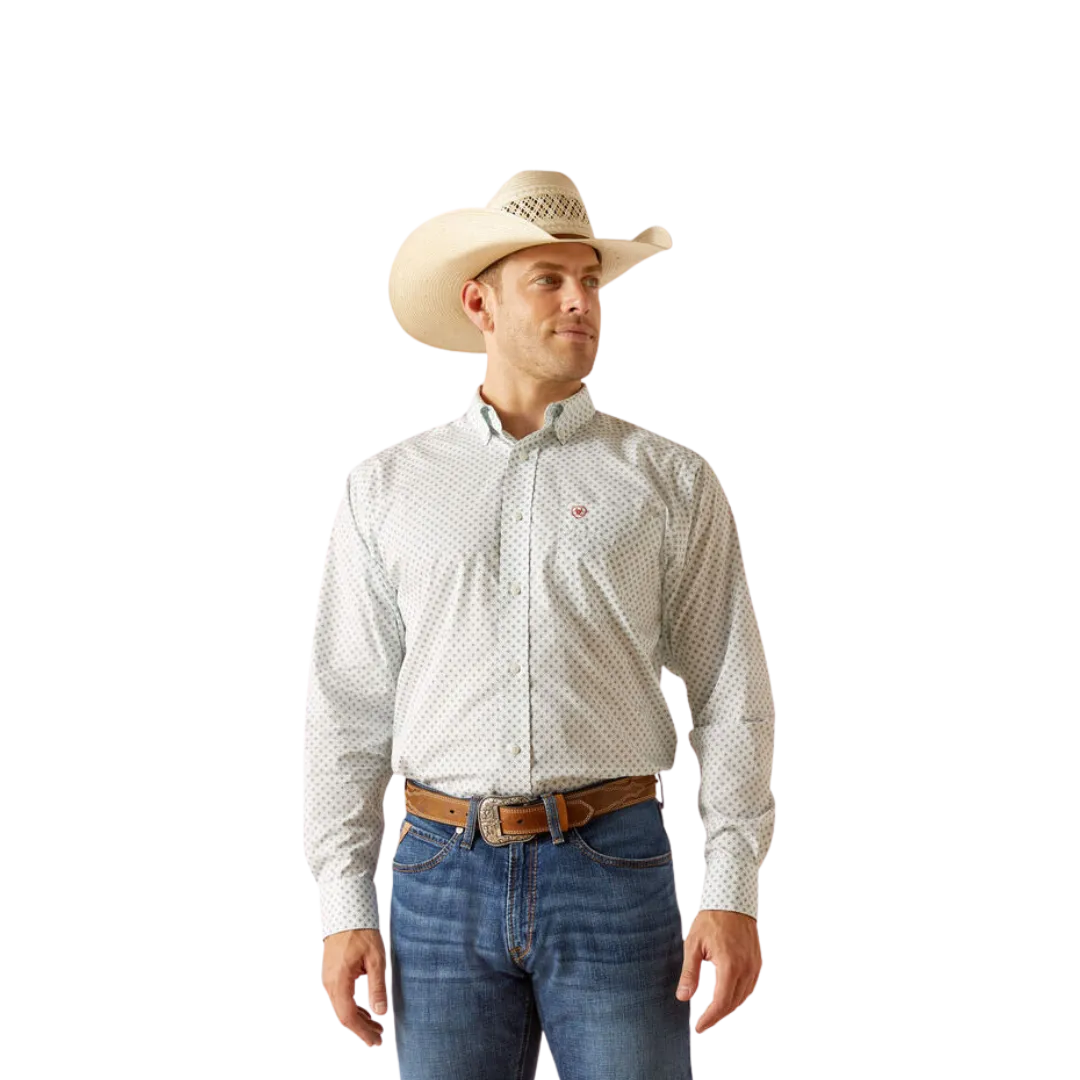 Ariat Men's Wrinkle Free Irving Classic Fit White Shirt