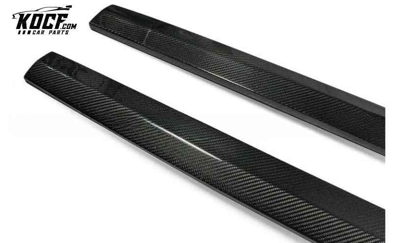 Audi S3 MX Style Real Carbon Fiber Side Skirt Extension (Sedan)