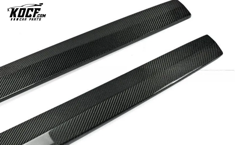 Audi S3 MX Style Real Carbon Fiber Side Skirt Extension (Sedan)