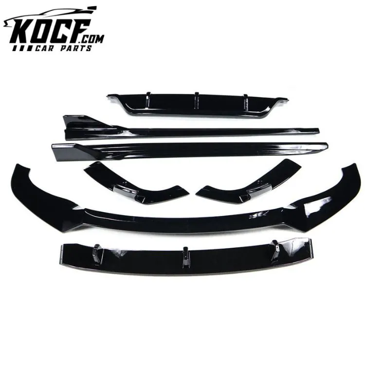 B Style X6 G06 M Performance ABS Material Front Lip Diffuser Side Skirts Gloss Black Body Kit For Bmw X6 G06 2019 