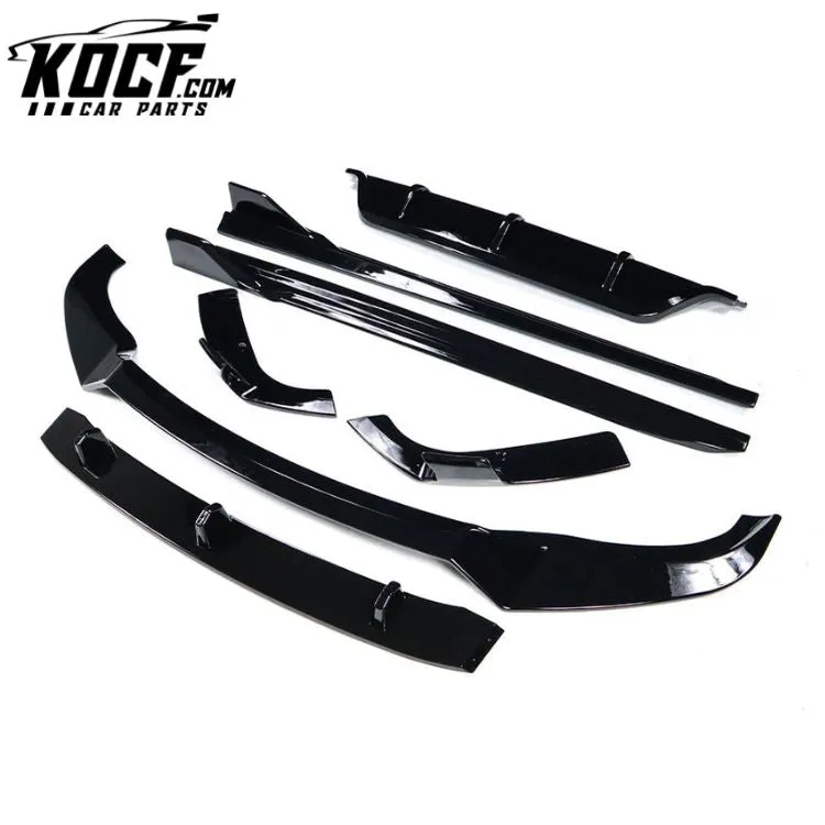 B Style X6 G06 M Performance ABS Material Front Lip Diffuser Side Skirts Gloss Black Body Kit For Bmw X6 G06 2019 