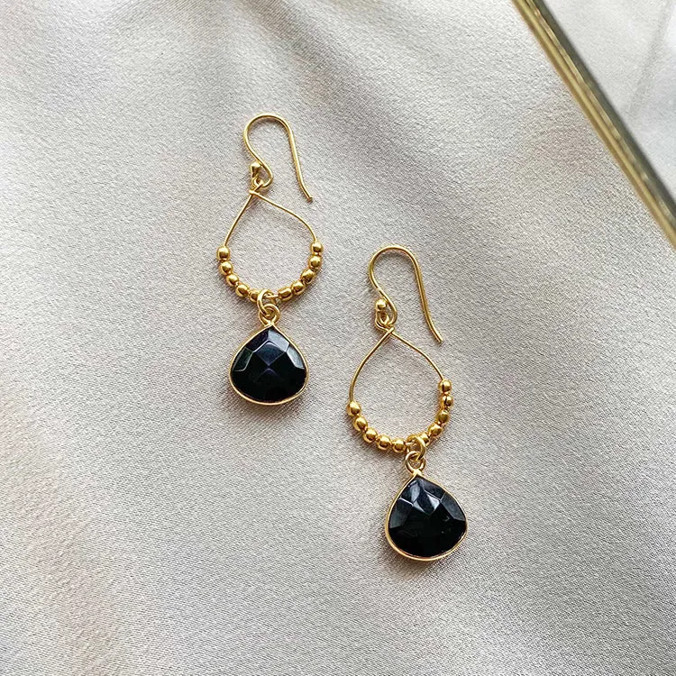 Bay Reef Black Onyx Earrings