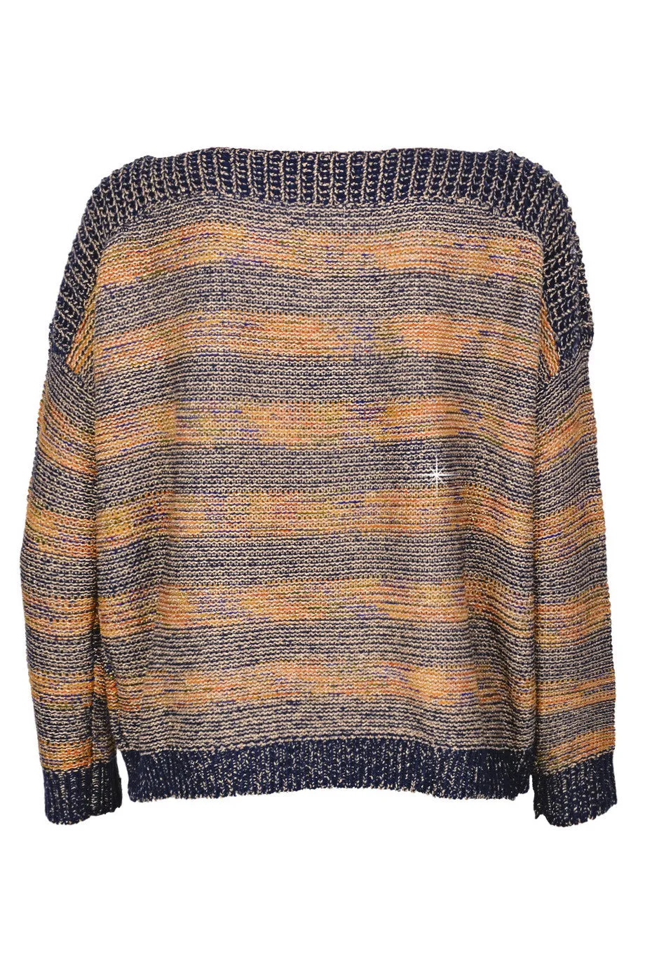 C BLOCK FANTASY Blue Tweed Effect Sweater