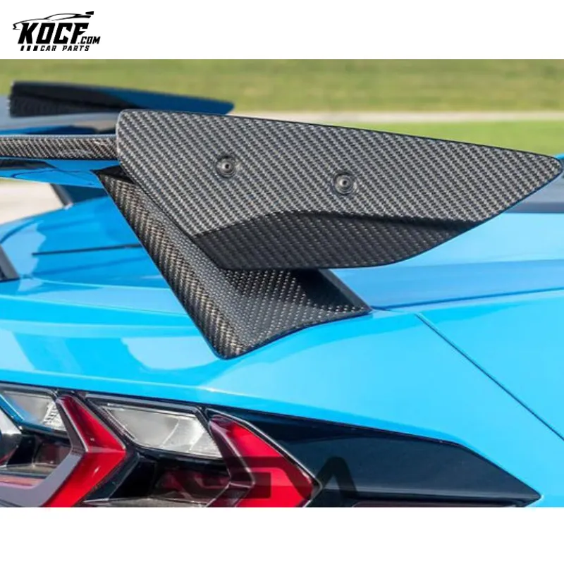 C8 Z07 Z51 OE style Carbon Fiber High Wing Spoiler for Chevrolet Corvette C8 2-Door Coupe 2020-2022