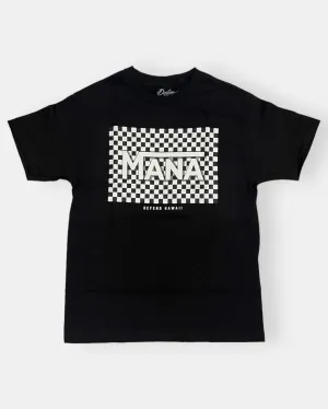 CHECKERBOARD Black Tee