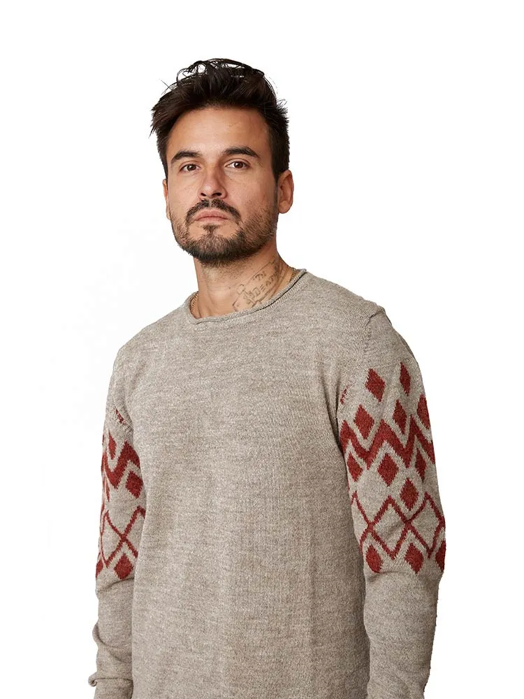 Chompa para Hombre Dunkelvolk CREW NECK PISAC ALPACA BEI