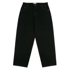 Classic Baggy Denim Pants, Black