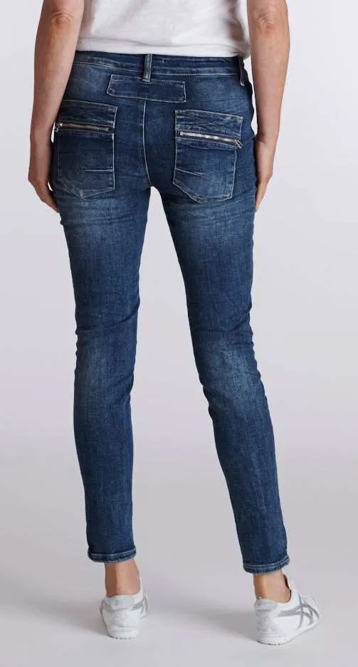 Classic Button Fly Jeans From Italian Star - Denim