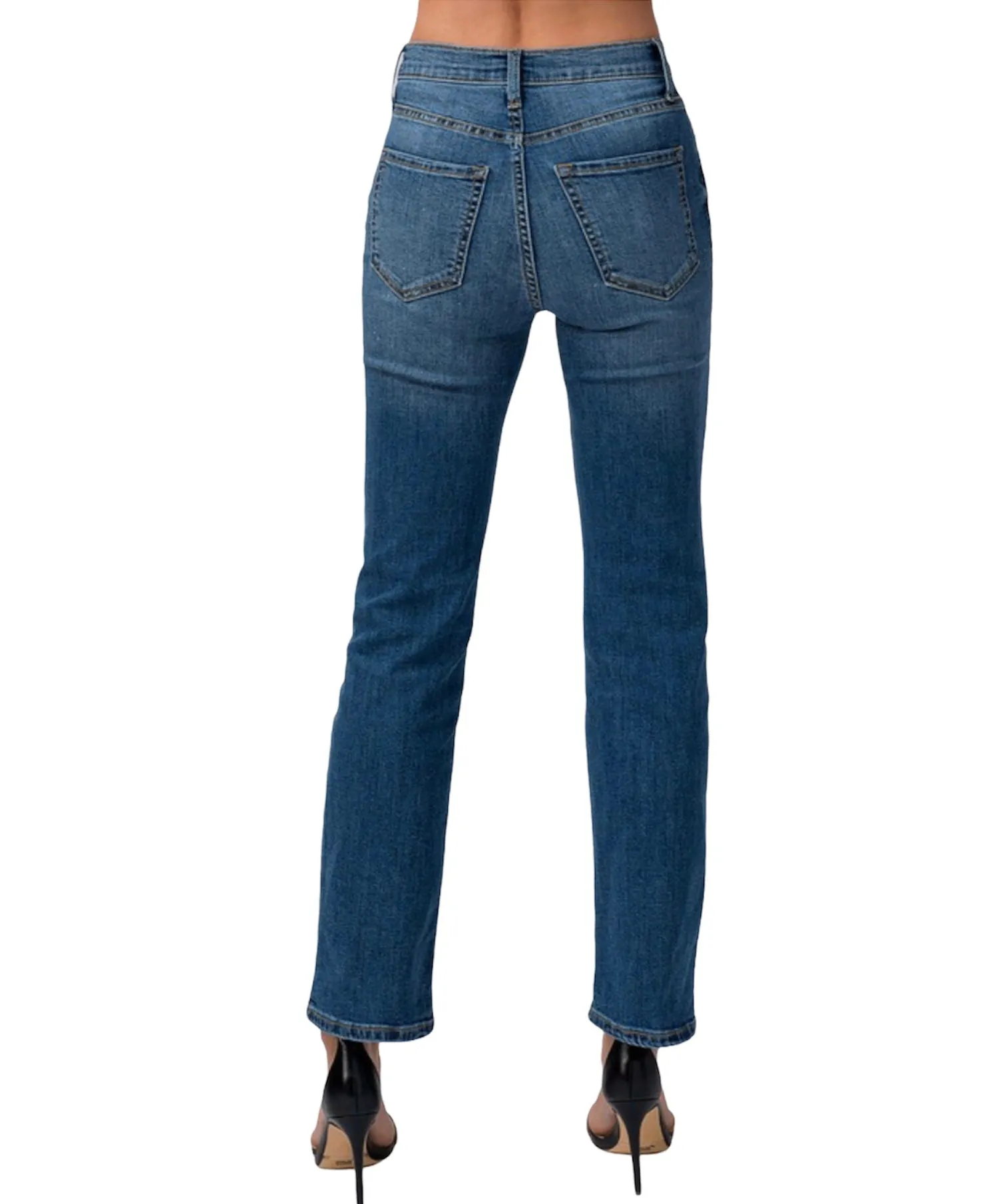 Classic Vintage Denim Jeans - Medium Wash