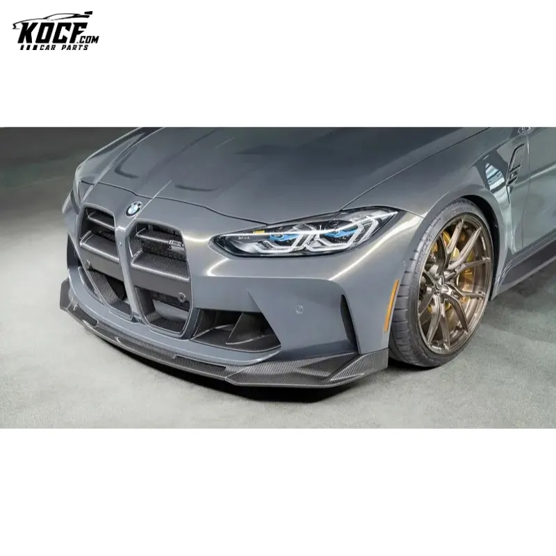 Customization 2022 G80 M3 Spoiler VOR style Carbon Fiber Front Bumper Lip Spoiler Splitter For BMW G80 M3 G82 G83 M4