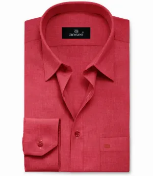 Davos - Dark Red Formal Shirts for Men | Ariser