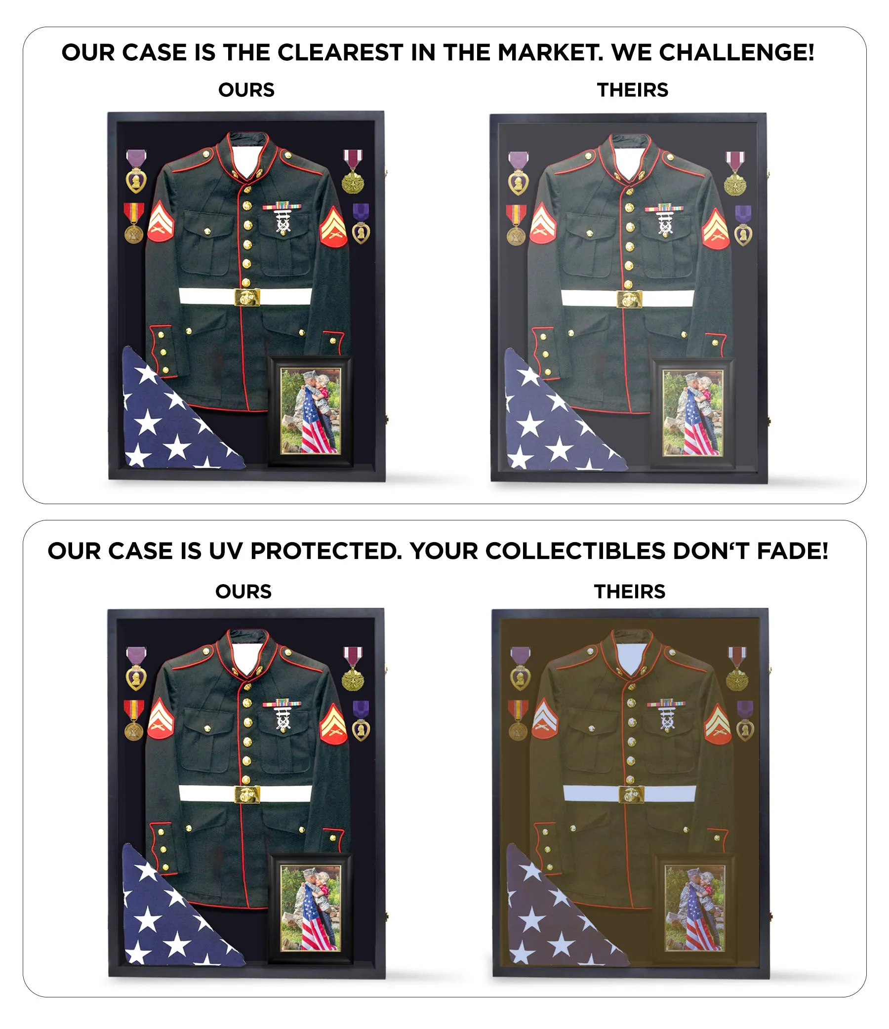 Display Box Large Shadow Box Military Shadow Box Jersey Shadow Box Jersey Display Case