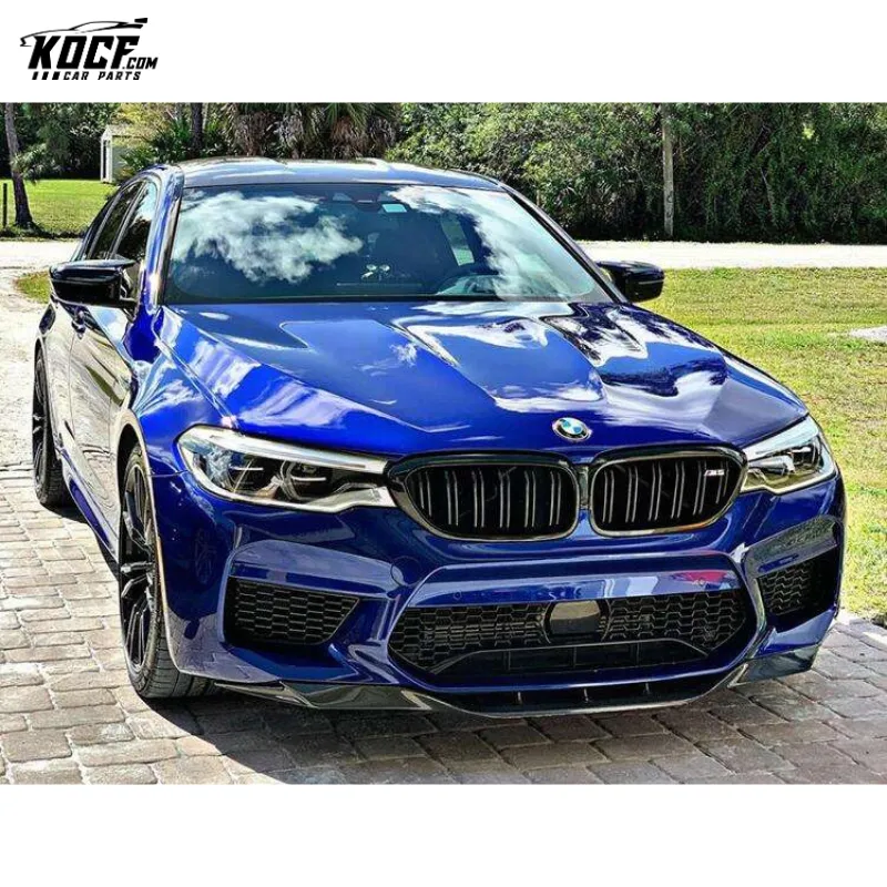 F90 M5 Carbon Fiber Front Bumper Lip Spoiler RK Style Front Splitter Lip Spoiler For BMW M5 F90 SEDAN 18-19