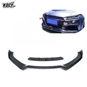 For 16-18 Audi TT S-line carbon fiber front bumper spoiler lip