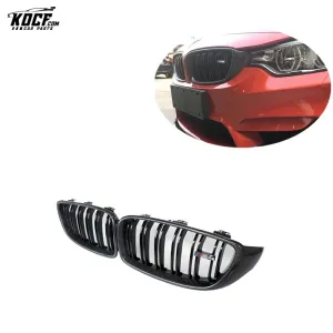 For BMW F32 F33 F36 F80 F82 F83 Double slot Carbon Fiber Front Grille Grid