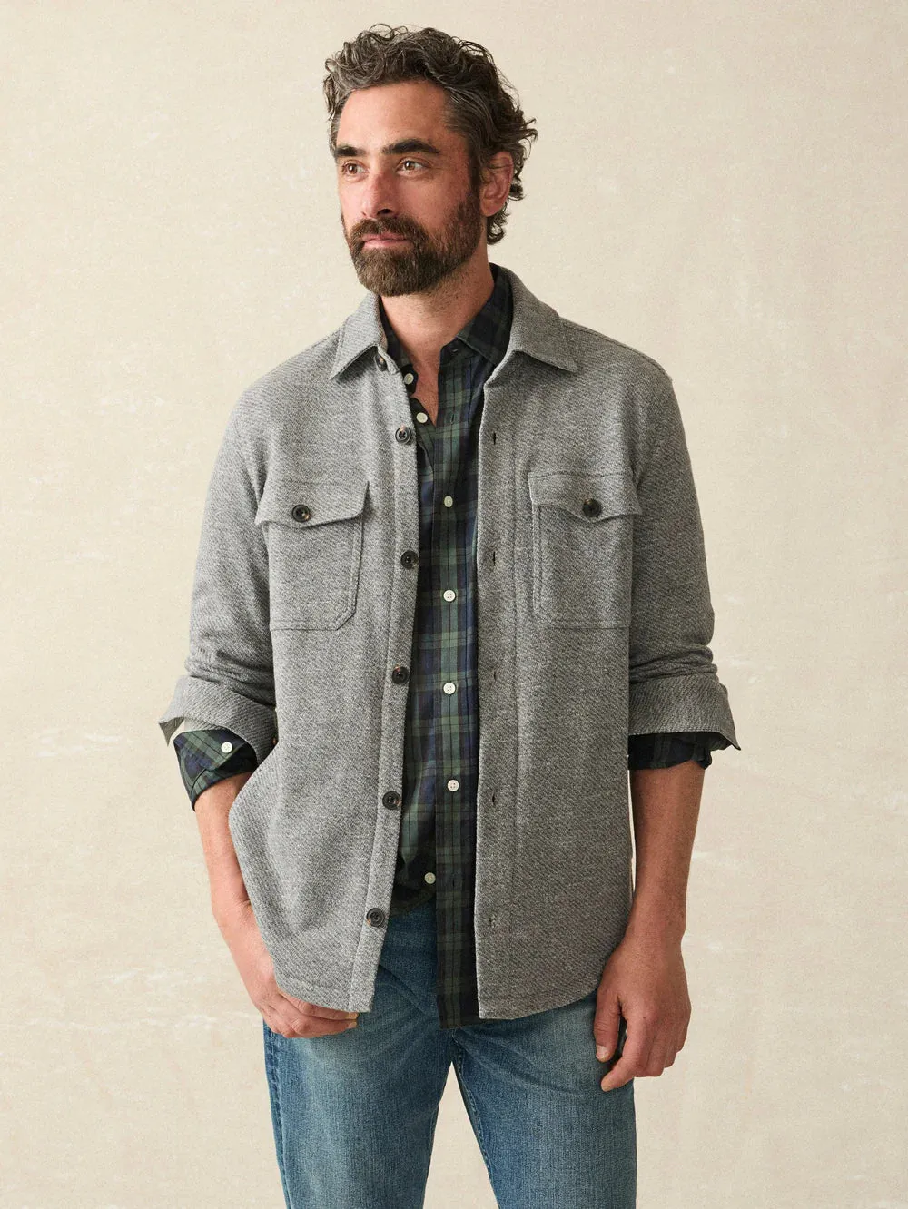 Inlet Knit Shirt Jacket