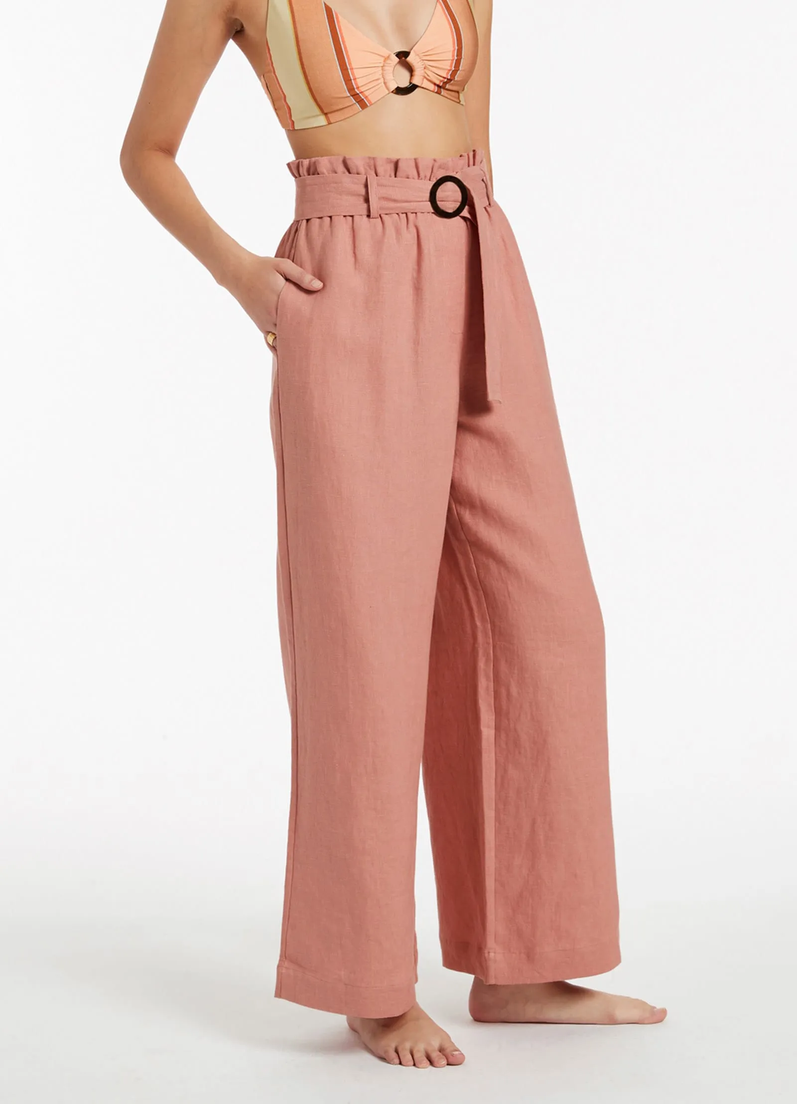 Jetset Highwaist Pants - Musk