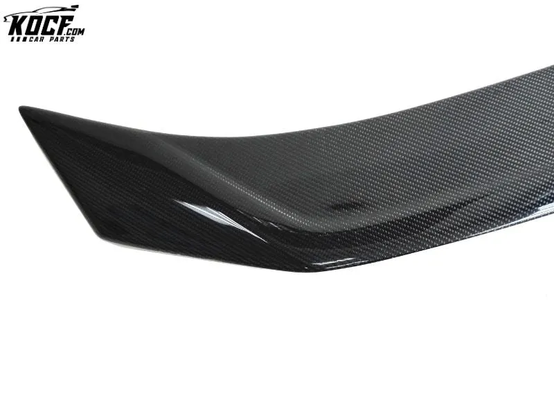 KZ style carbon fiber rear trunk spoiler for Audi A7 S7 RS7 13-15