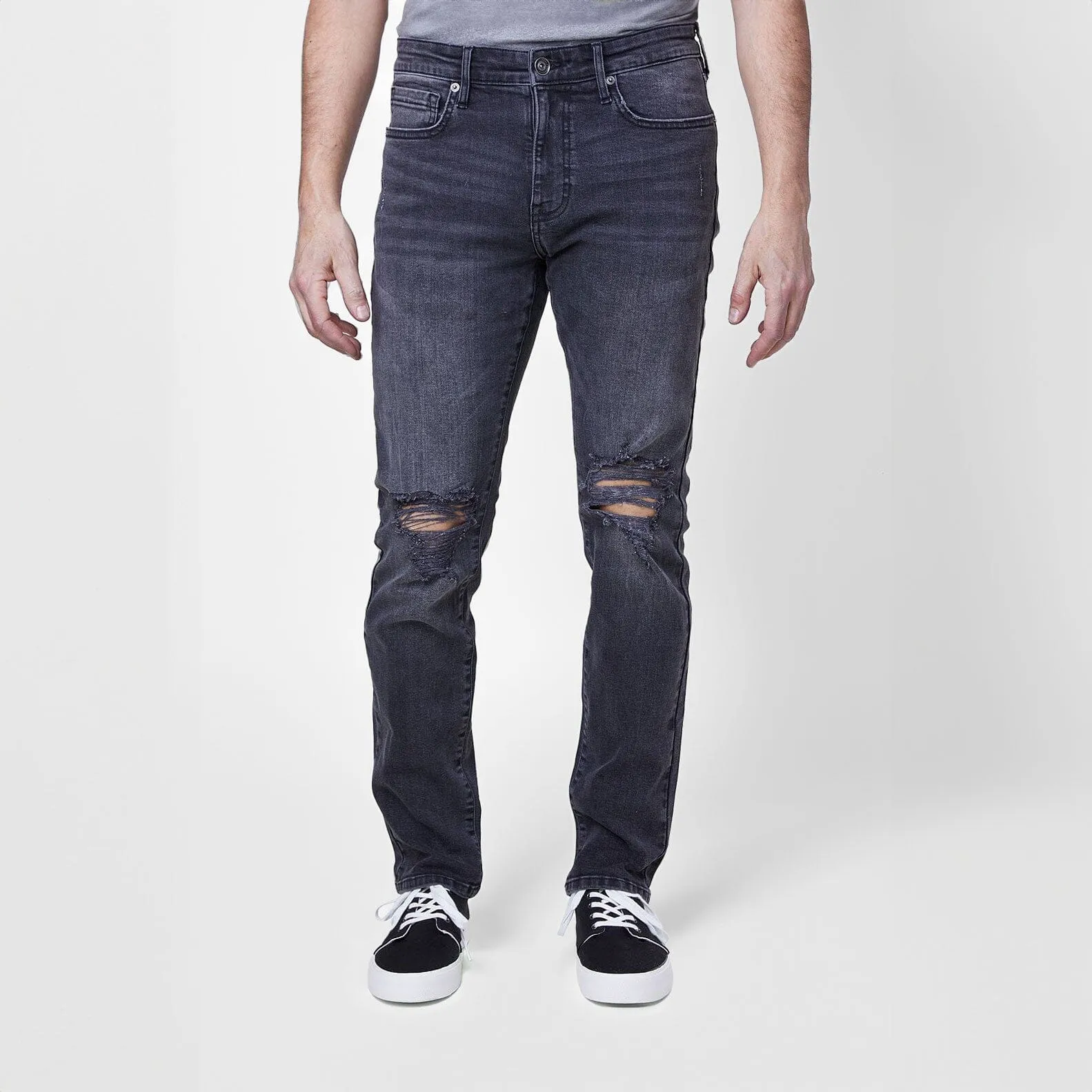 Lazer Men's Distressed Classic Jeans