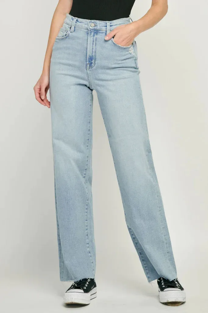 Logan High Rise Dad Jean | Light Blue