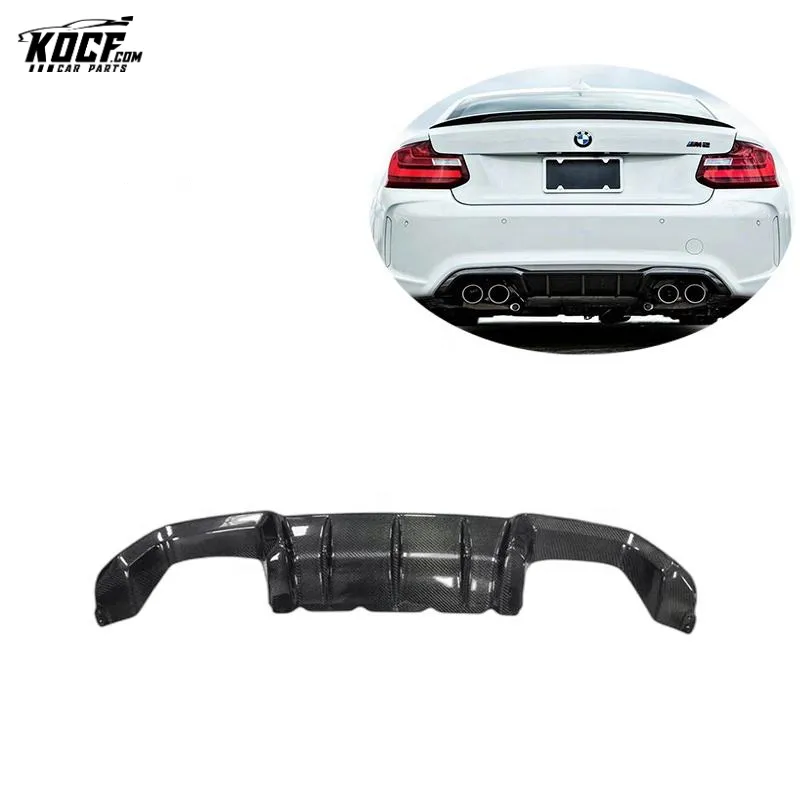 M2 F87 MP style Carbon Fiber Rear Bumper Lip Diffuser Spoiler For BMW M2 M2C F87 2016-21