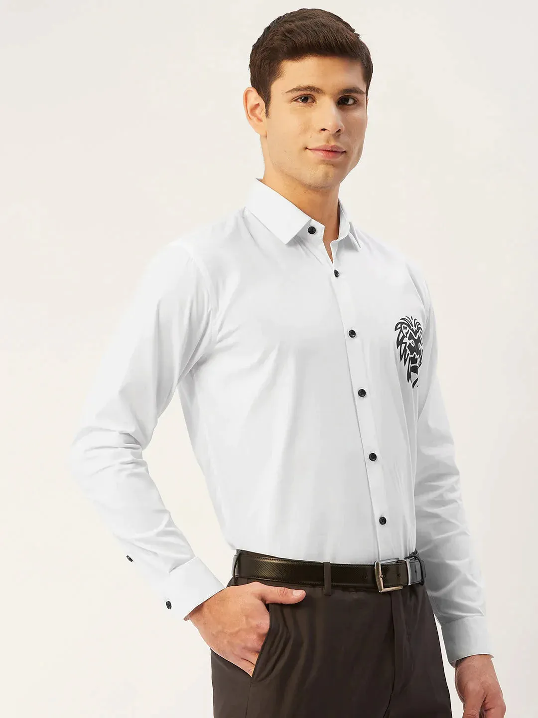 Men'S Cotton Printed Formal Shirts