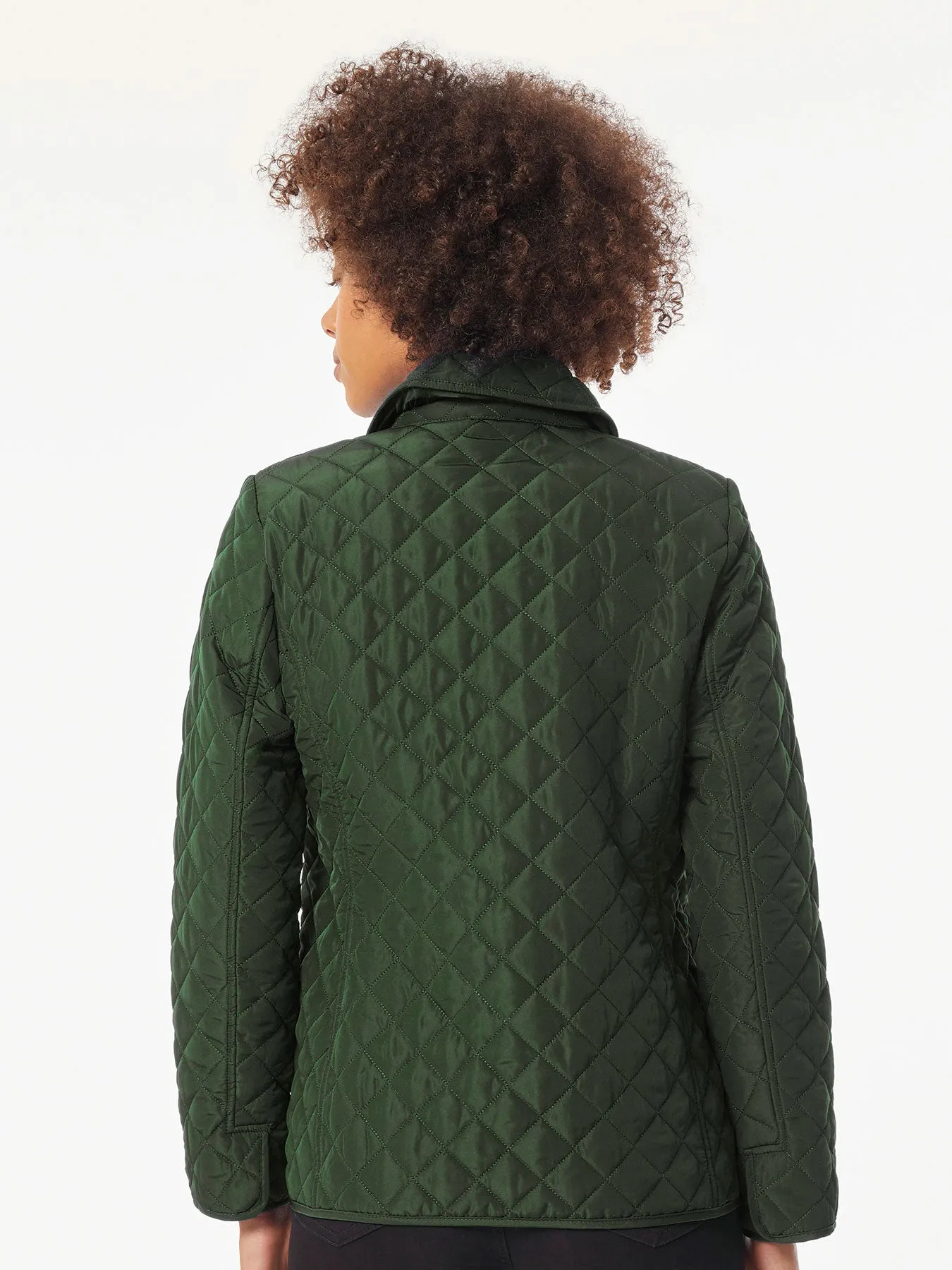 Petite Five-Button Quilted Jacket