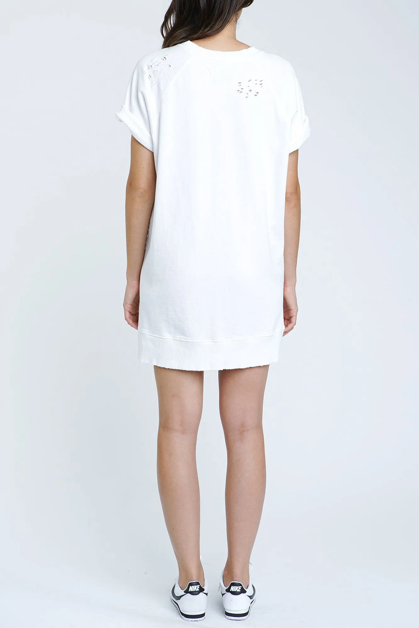 PISTOLA - Quinn French Terry Dress in Wish Bone