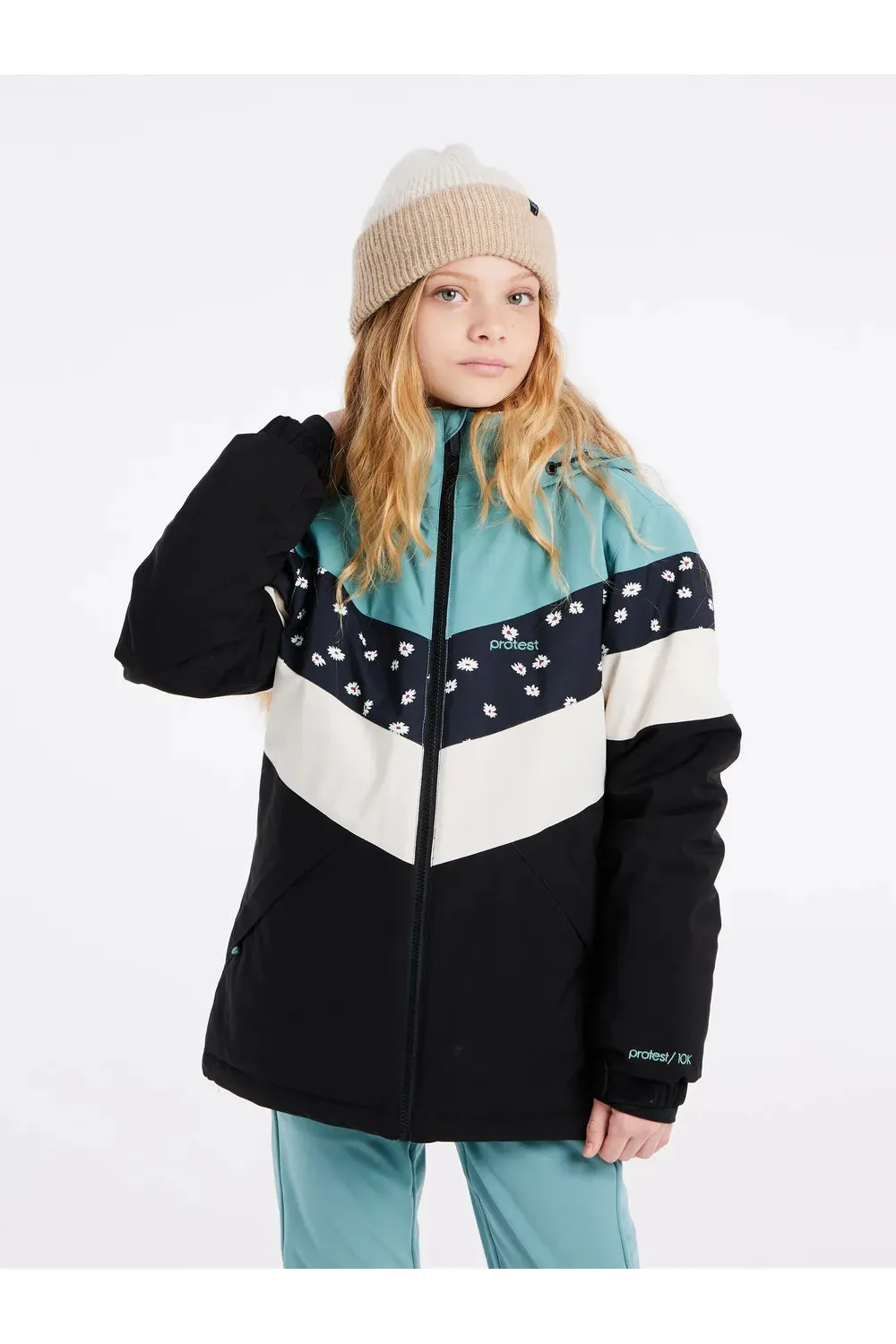 Protest Fugy Junior Snowjacket Crocodile Green