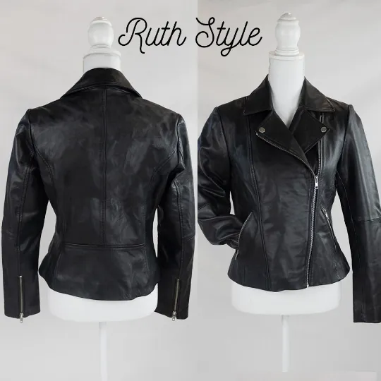 (Real Leather) Personalized Til Death Leather Jacket for Him