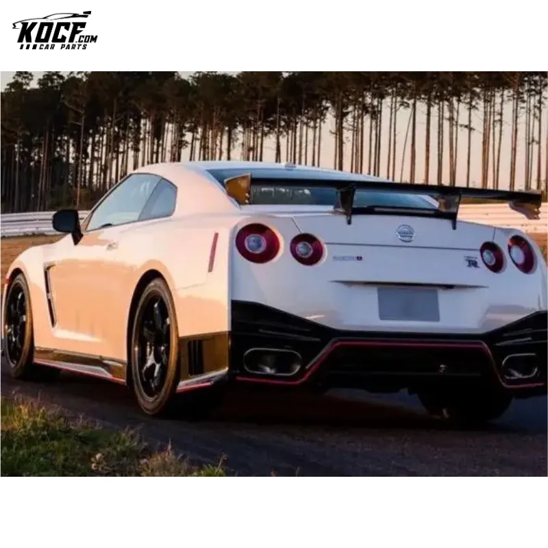 Rear Trunk Lid Spoiler Wing NSM Style Carbon Fiber Fit For Compatible With 2008-2015 Nissan GTR R35