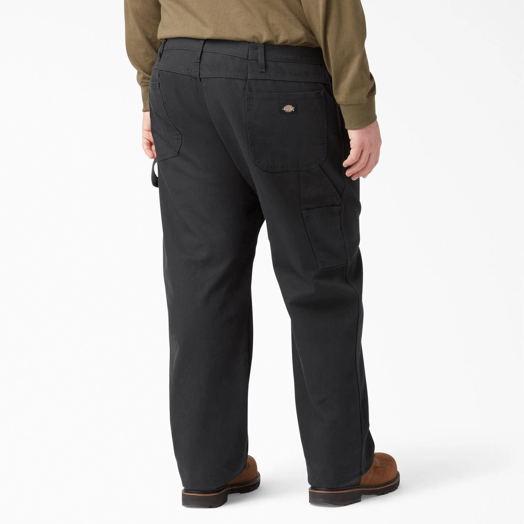 Relaxed Fit Heavyweight Duck Carpenter Pants, Black