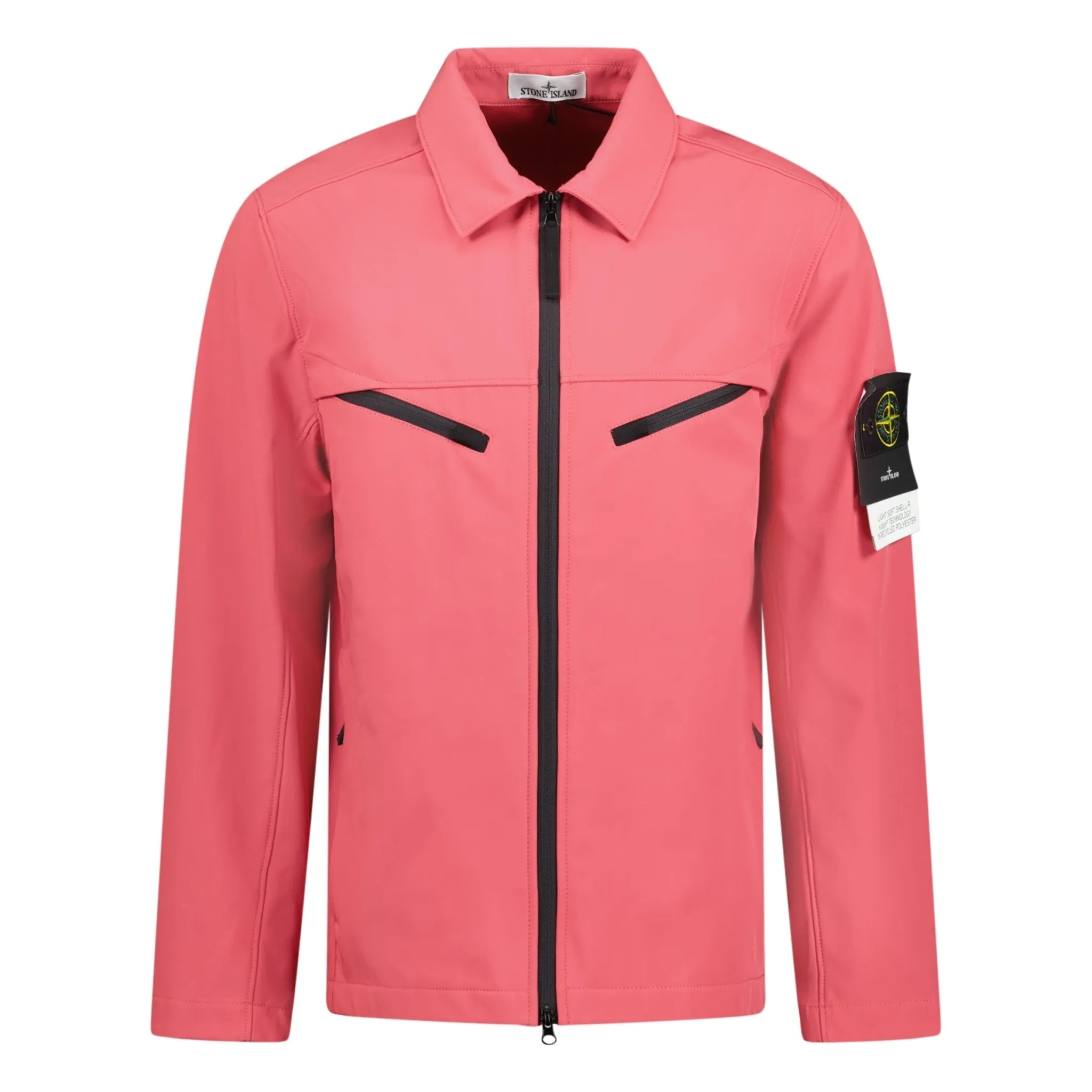 Stone Island Light Soft Shell R Jacket Red