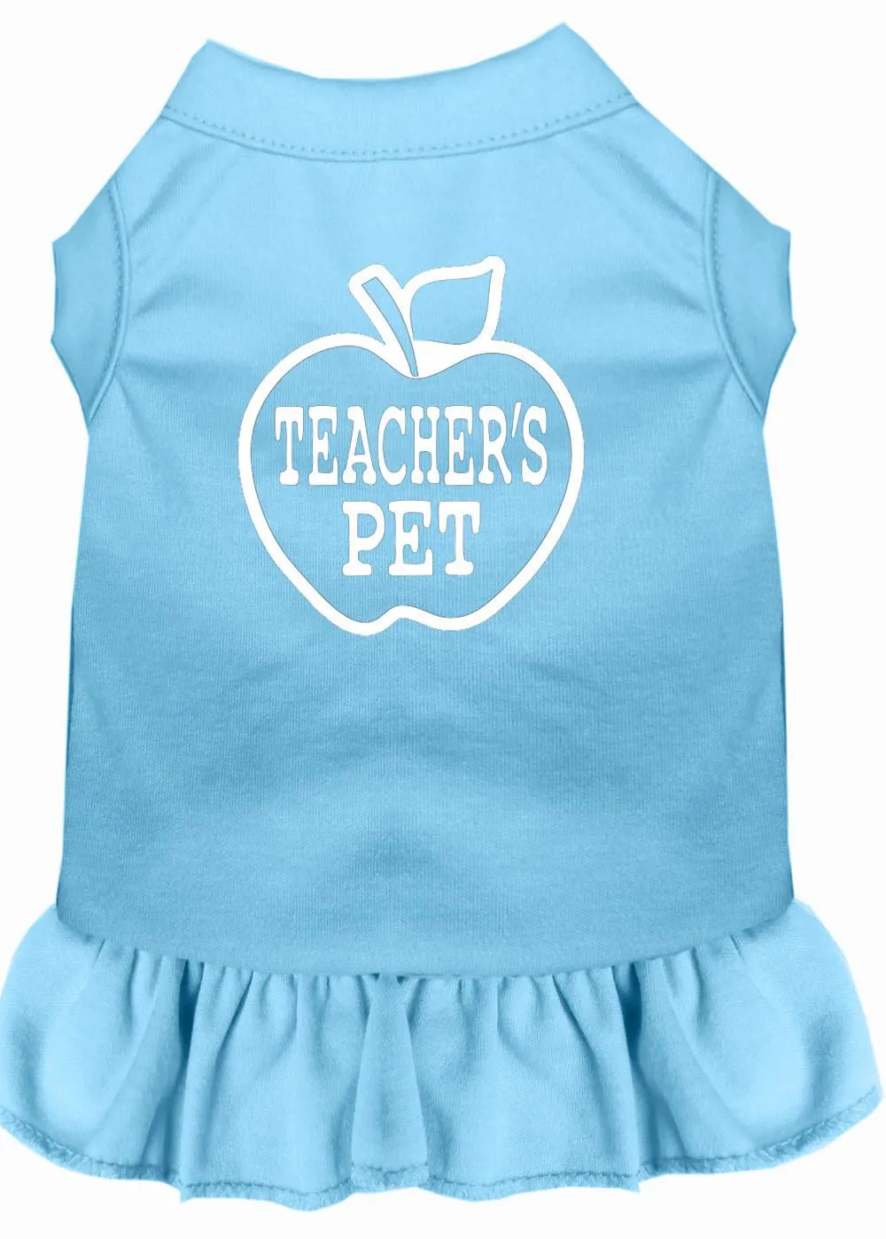 Teachers Pet Screen Print Dress Baby Blue 4x (22)