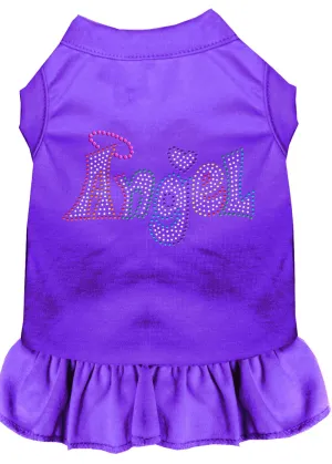 Technicolor Angel Rhinestone Pet Dress Purple Sm (10)