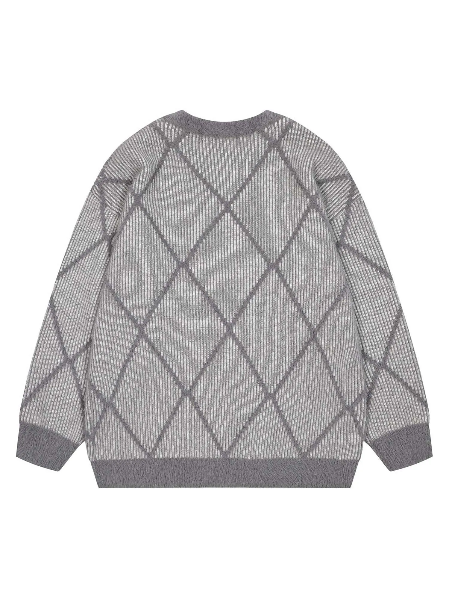 Thesupermade Diamond Grid Sweater