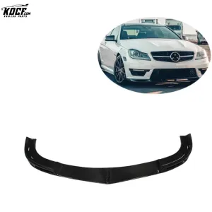 Vor style carbon fiber front bumper lip splitter spoiler for Mercedes Benz C-CLASS C63 amg W204 2012-14